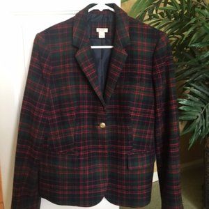 J. Crew Tartan Blazer